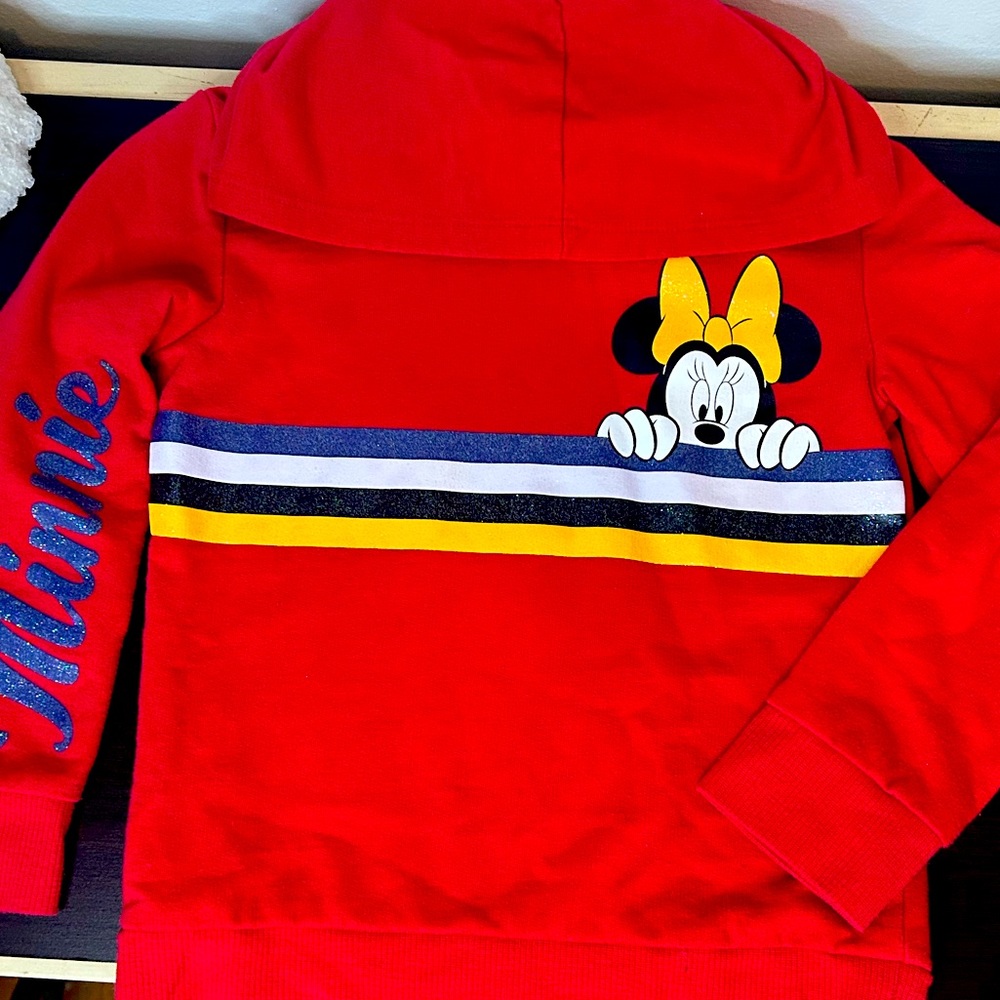 Minnie Mouse Red Hoodie Disney - Size 4-5